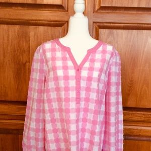 Kim Rodgers Pink &White Top